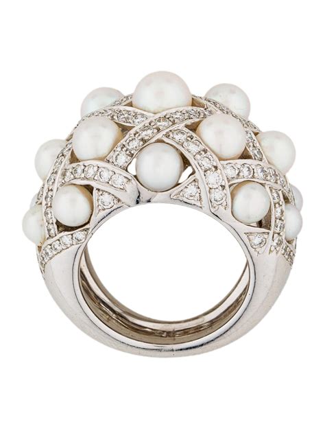 chanel pearl ring|chanel diamond ring price.